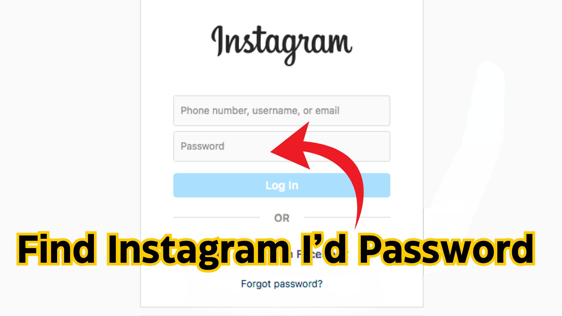 Find Instagram I’d Password App